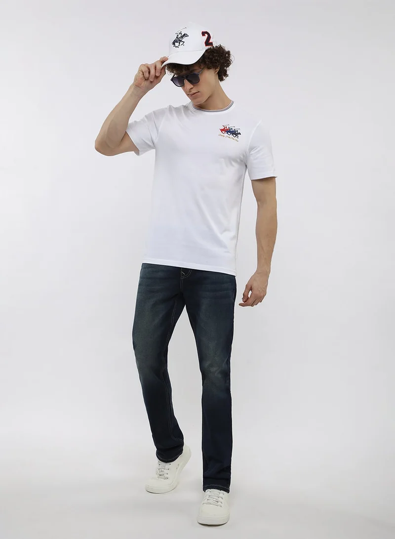BEVERLY HILLS POLO CLUB  Logo Crew Neck T-Shirt for Men | Best Price UAE