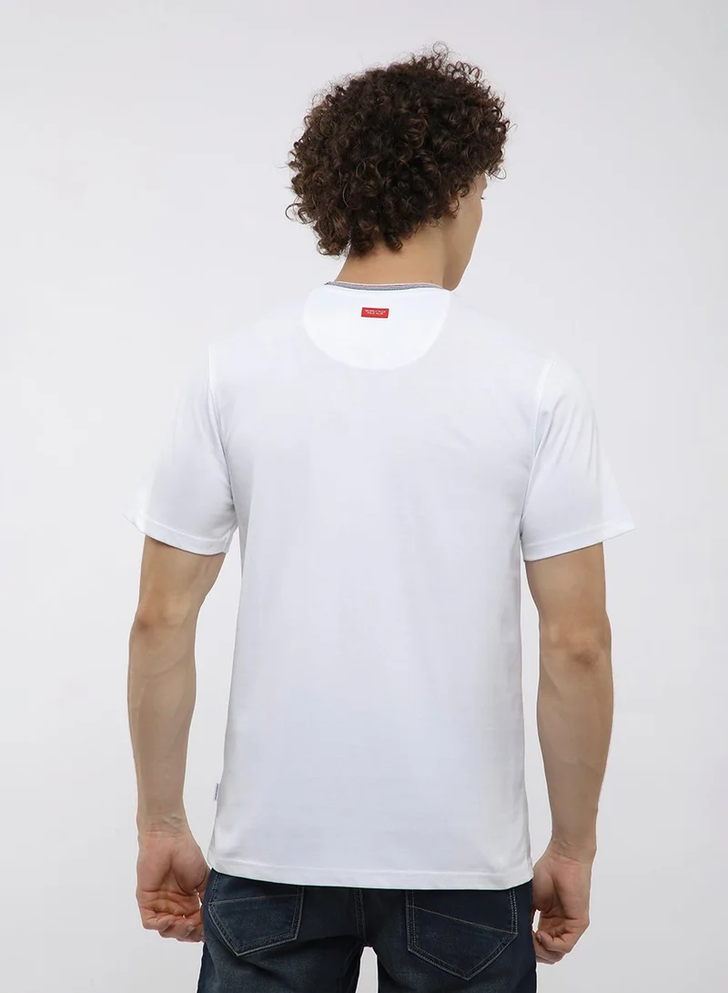 بيفرلي هيلز بولو كلوب تيشيرت بياقة دائرية مزين بشعار العلامة التجارية