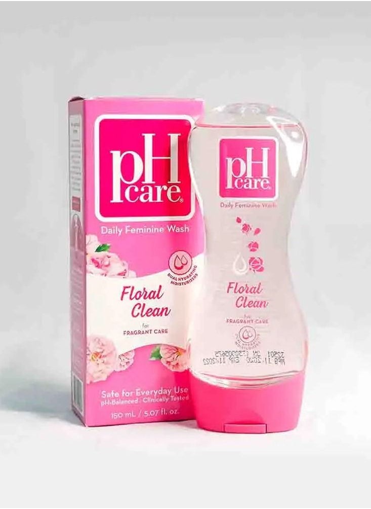 Ph Care - Daily Feminine Wash Floral Clean 150 Ml - Image 1