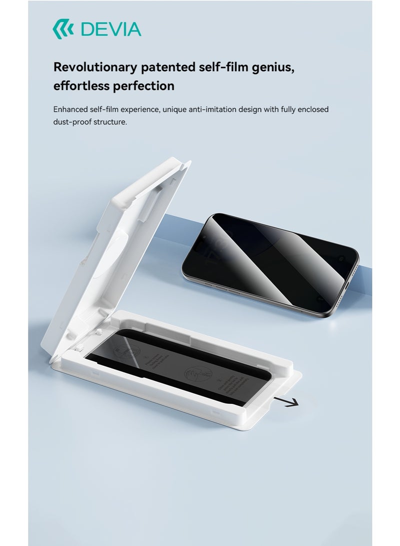 ديفيا واقي شاشة الخصوصية  ايفون 17  – زجاج مقوى CSG عالي الألومنيوم 9H بتركيب تلقائي, استيكر حماية لقافه بمعيار عسكرية ضد الخدوش والكسر, وضوح عالي, طبقة طاردة للماء والزيت - Image 3
