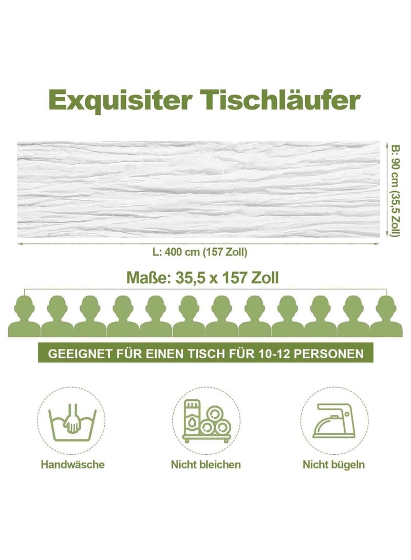 أنمي 90 * 400 سنتيمتر الشاش الجدول عداء ، بوهو الجدول عداء ل الزفاف الزفاف استحمام الطفل عيد ميلاد حزب الجدول الديكور - Image 2