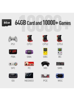 Miyoo Miyoo Mini Plus Handheld Game Console, with Dedicated Storage Case, 3.5 Inch IPS 640x480 Screen, 64G/128G TF Card with 10,000+ Games, 3000mAh 7+Hours Battery, Support Wireless Network (Purple 64G)  - Image 5