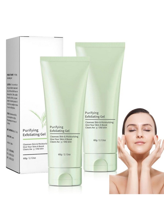 Generic 2PCS Purifying Exfoliating Gel, Exfoliating Gel, Purifying Exfoliating Moisturizing Gel, Purifying Exfoliating Scrub, Cleansing Face and Body Exfoliating Scrub Gel  - Image 1