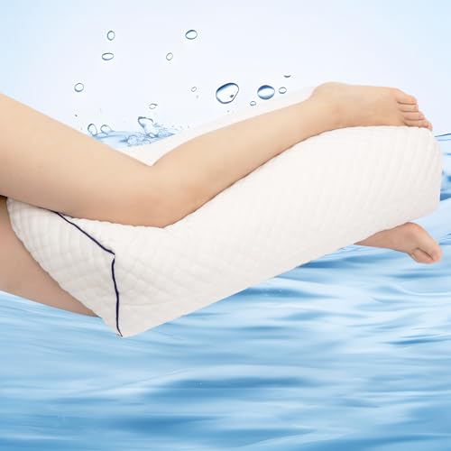 MINUPWELL 6.5" Knee Pillow for Side Sleepers - 100% Shredded Memory Foam Leg Pillow for Side Sleeping - Between Leg & Under Hip Pillow - Relieving Leg, Back, and Knee Pain - High Supportive - Image 1