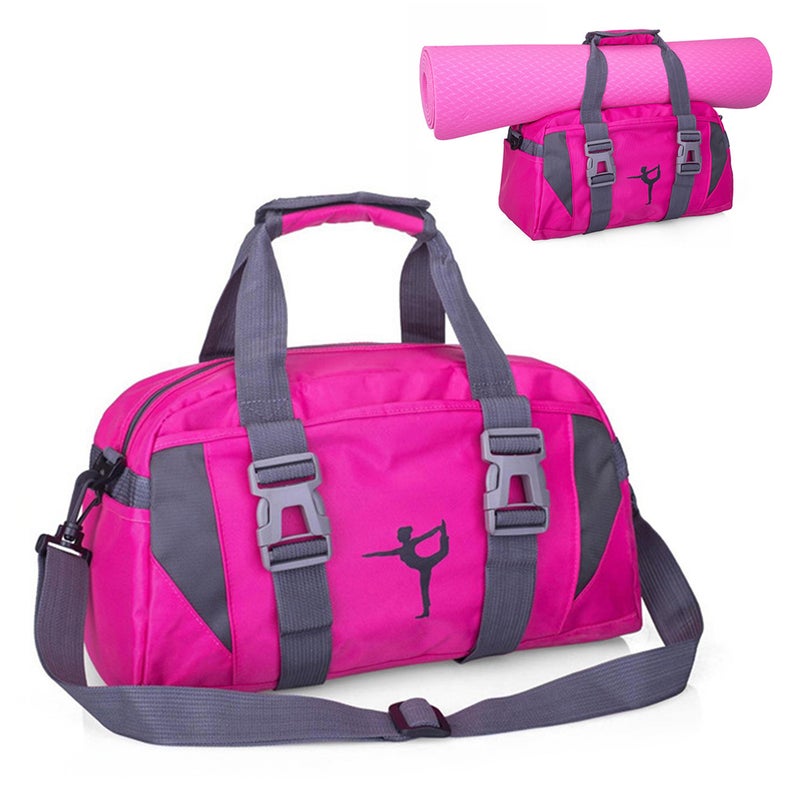 Fitness Bag Large Storage Travel Bag Crossbody Sports Bag Single Shoulder Nylon Bag Gym Bag with Detachable Shoulder Strap - Image 4