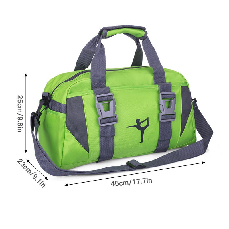 Fitness Bag Large Storage Travel Bag Crossbody Sports Bag Single Shoulder Nylon Bag Gym Bag with Detachable Shoulder Strap - Image 2