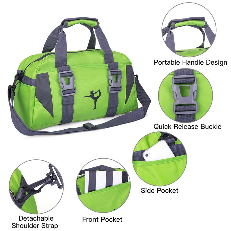 Fitness Bag Large Storage Travel Bag Crossbody Sports Bag Single Shoulder Nylon Bag Gym Bag with Detachable Shoulder Strap - Image 3