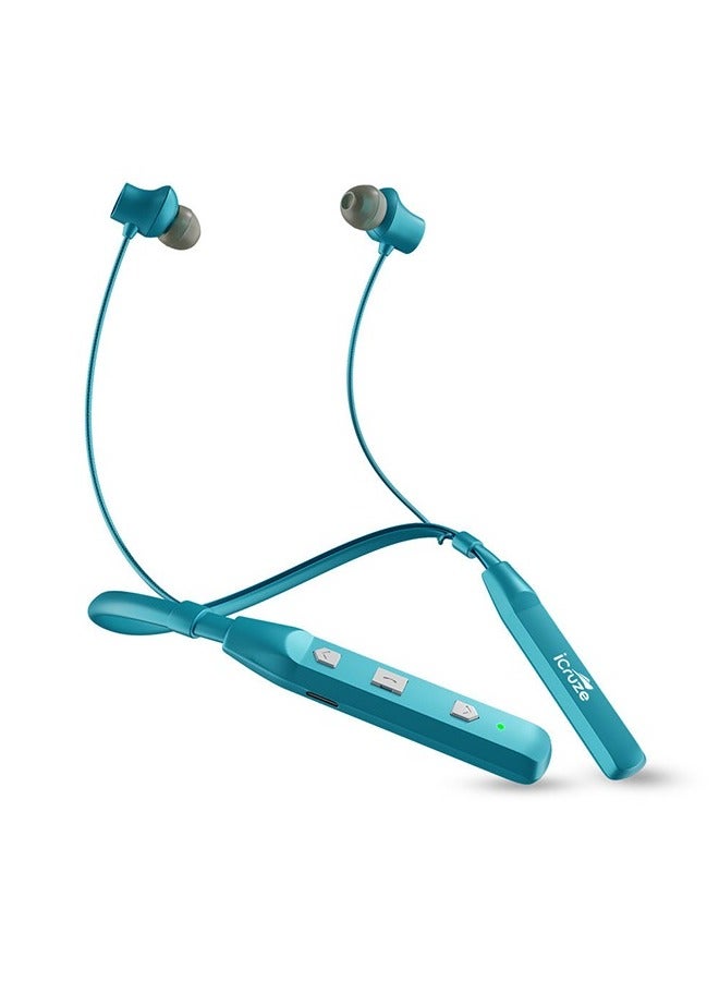 آي كروز سماعة iCruze Tune Bluetooth 5.1 حول الرقبة مع IPX5/مدة تشغيل تصل إلى 12 ساعة/محرك ديناميكي مقاس 13 مم - Image 1