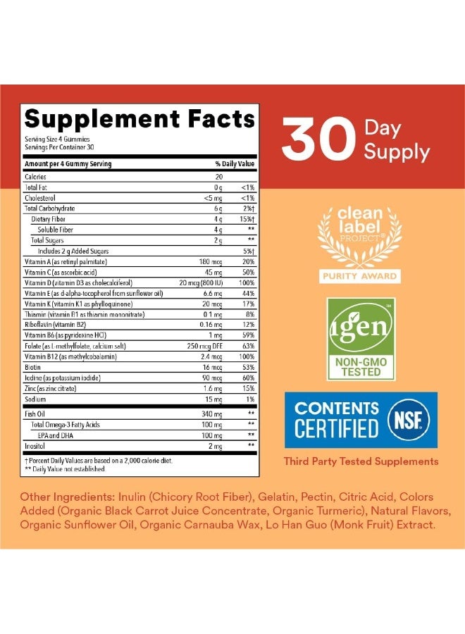 SmartyPants Kids Formula & Fiber Daily Gummy Multivitamin - Image 3
