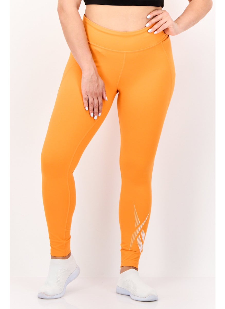 Reebok Women Sportswear Fit Training Lux Tight, Dark Orange  - Image 1