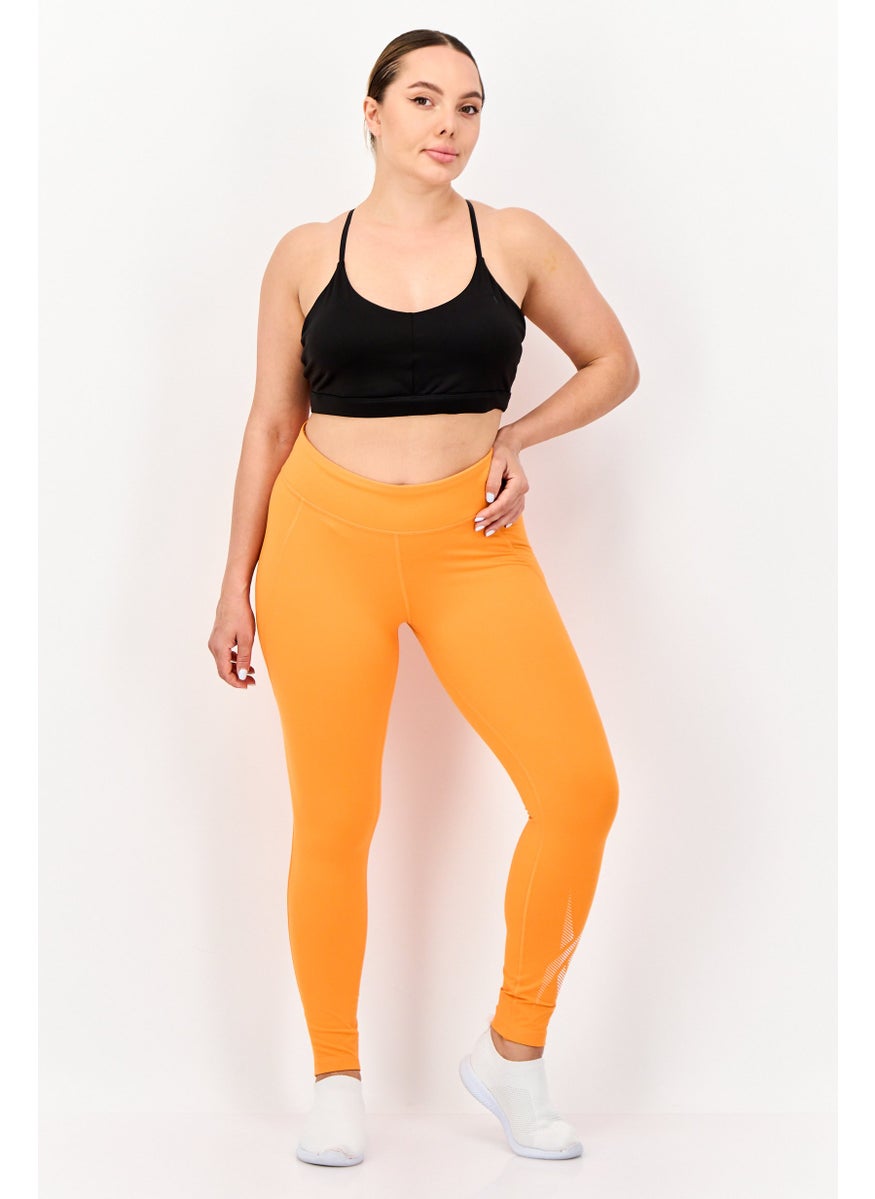 Reebok Women Sportswear Fit Training Lux Tight, Dark Orange  - Image 3