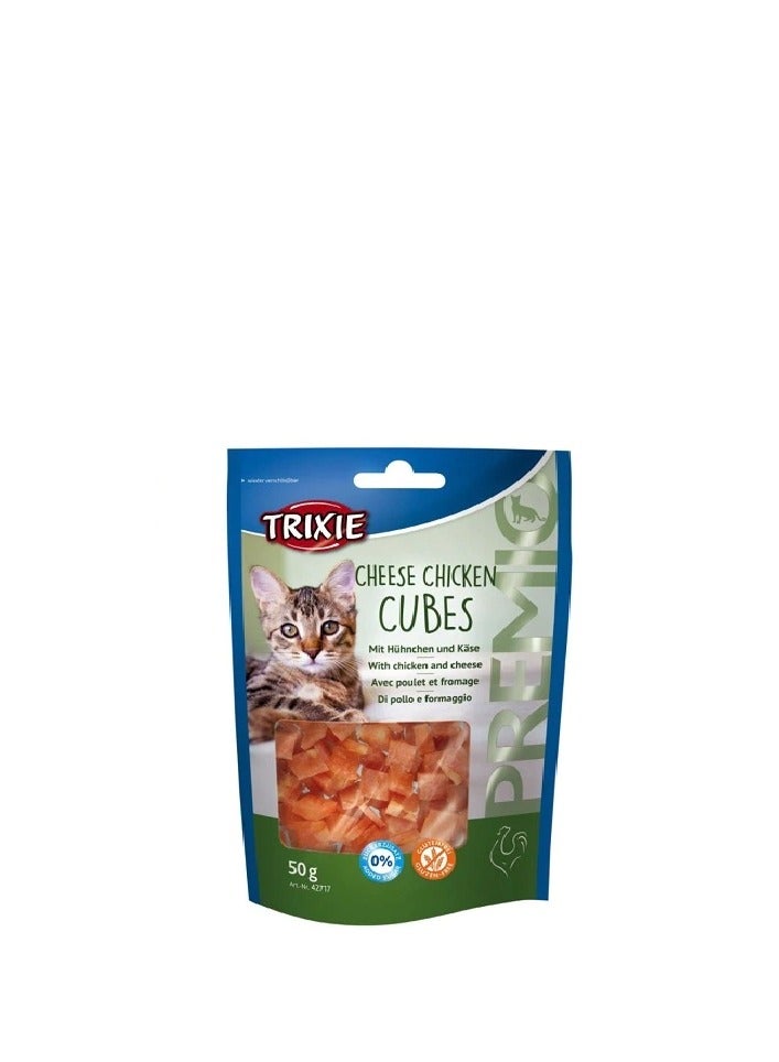 Trixie Premio Cheese Chicken Cubes Cat Treats - Image 1