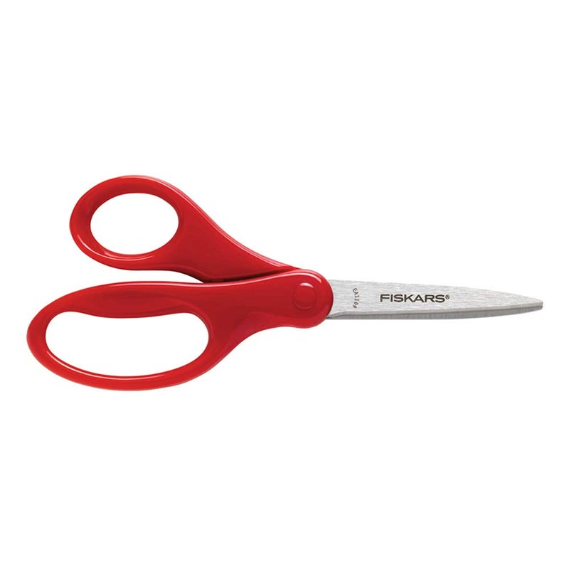 Fiskars 1945801017 Back to School Supplies Student Kids Scissors 7 Inch Red