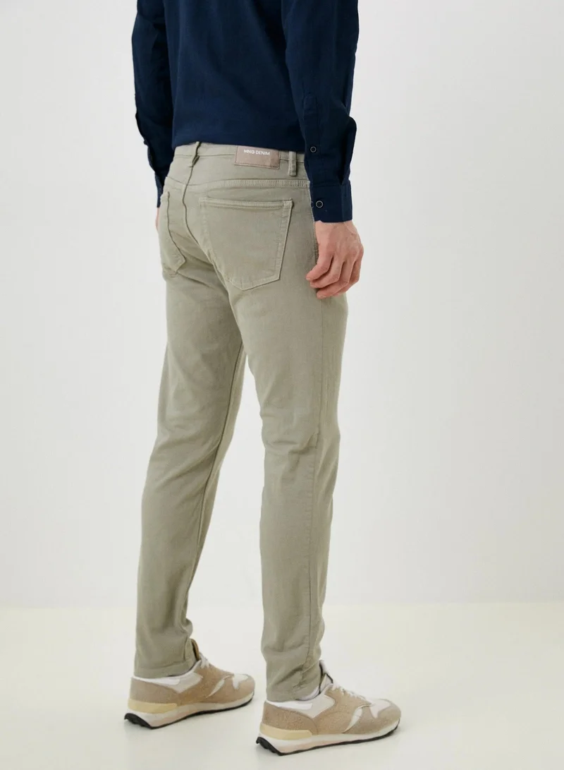 Mango Man Light Wash Skinny Fit Jeans