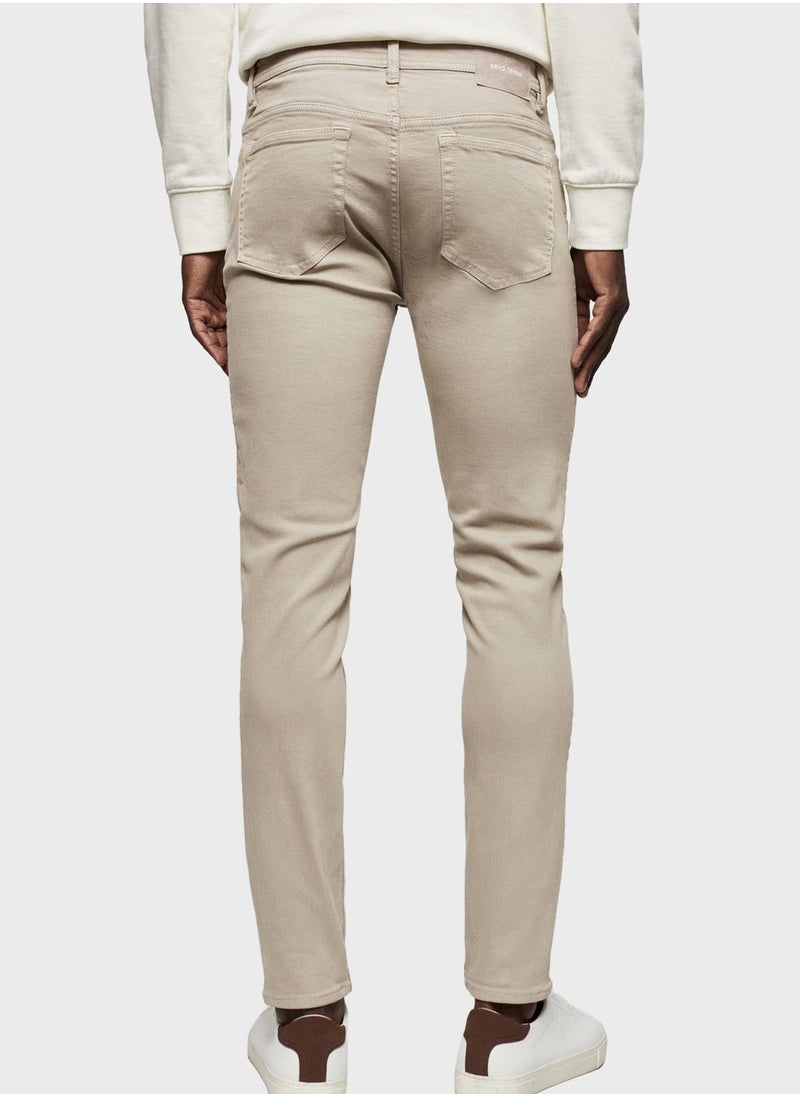 Mango Man - Light Wash Skinny Fit Jeans - Image 1