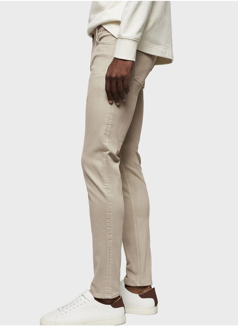Mango Man - Light Wash Skinny Fit Jeans - Image 1