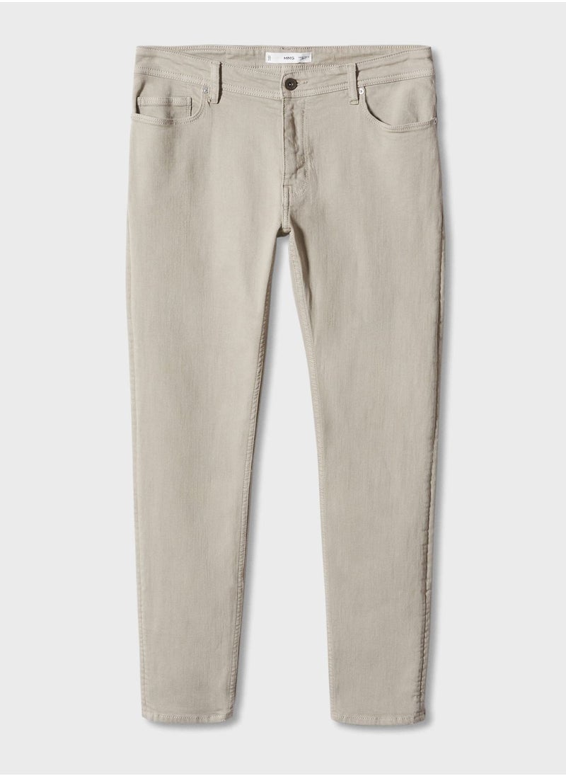 Mango Man - Light Wash Skinny Fit Jeans - Image 1