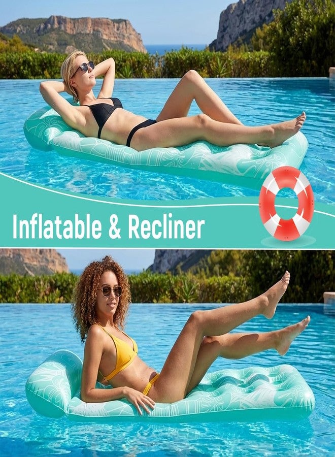 Proberos® Inflatable Swimming Pool Lounger for Adults, 180x50 CM Inflatable PVC Pool Float with Headrest, Heart-Shape Hollow Out Relaxing Water Lounge, Summer Float for Pool, Party, Sunbathing - Image 5
