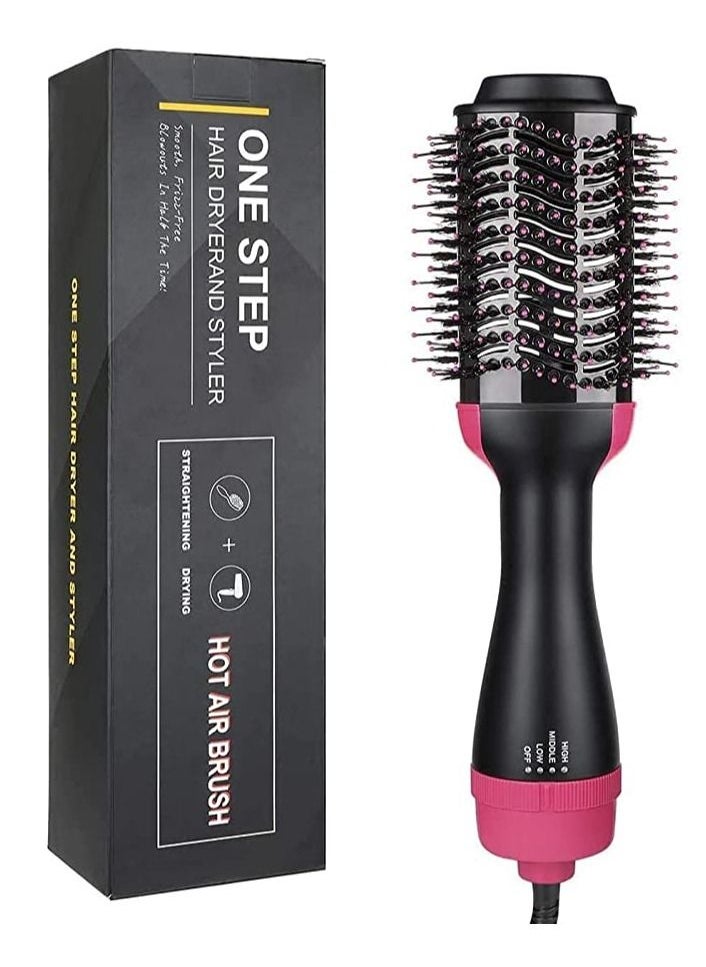 Generic - Hair Dryer Brush and Hot Air Brush, Bvser Air Hair Brush 3 in 1 One Step Hair Dryer and Styler Volumizer for Rotating Straightening, Curling, Salon Negative Ion Ceramic Blow Dryer Brush - Image 1