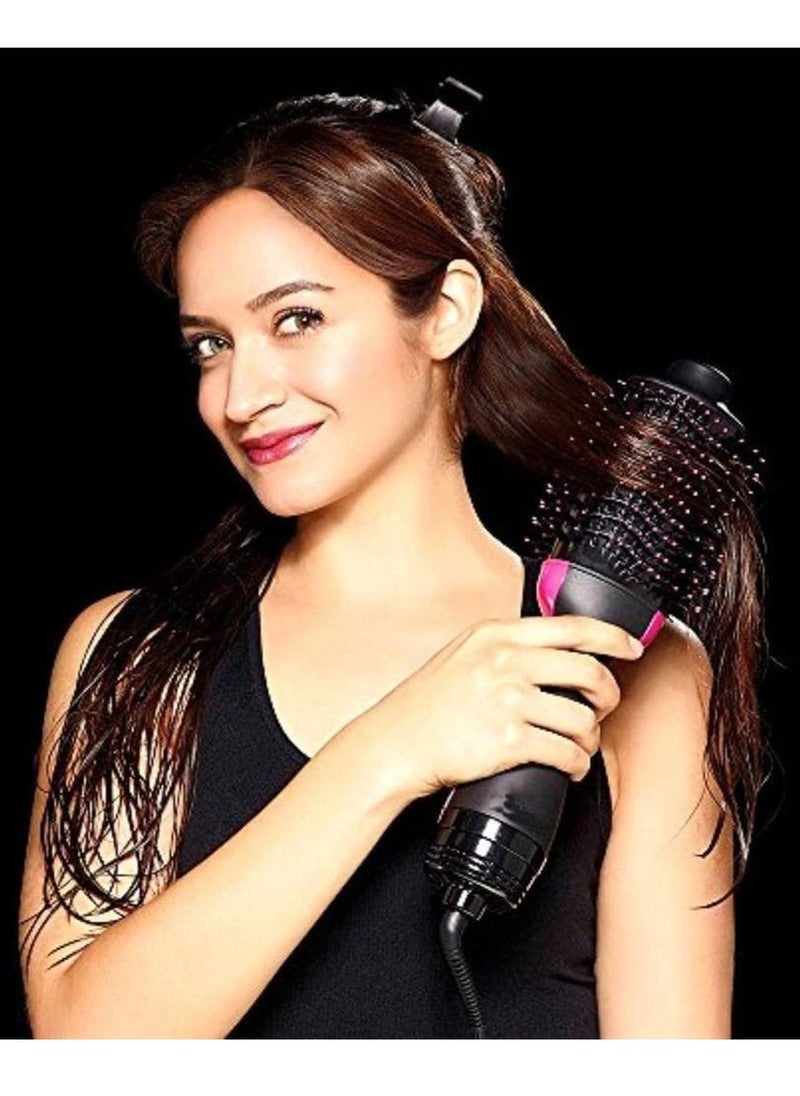 Generic - Hair Dryer Brush and Hot Air Brush, Bvser Air Hair Brush 3 in 1 One Step Hair Dryer and Styler Volumizer for Rotating Straightening, Curling, Salon Negative Ion Ceramic Blow Dryer Brush - Image 1