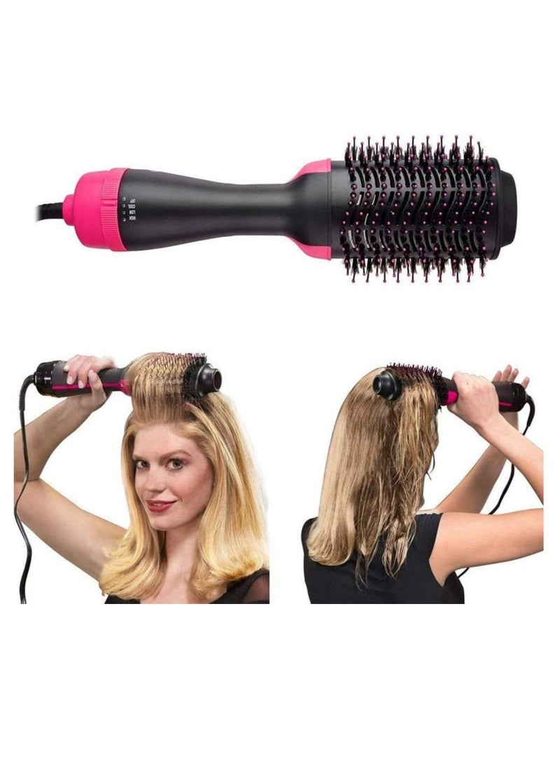 Generic - Hair Dryer Brush and Hot Air Brush, Bvser Air Hair Brush 3 in 1 One Step Hair Dryer and Styler Volumizer for Rotating Straightening, Curling, Salon Negative Ion Ceramic Blow Dryer Brush - Image 1