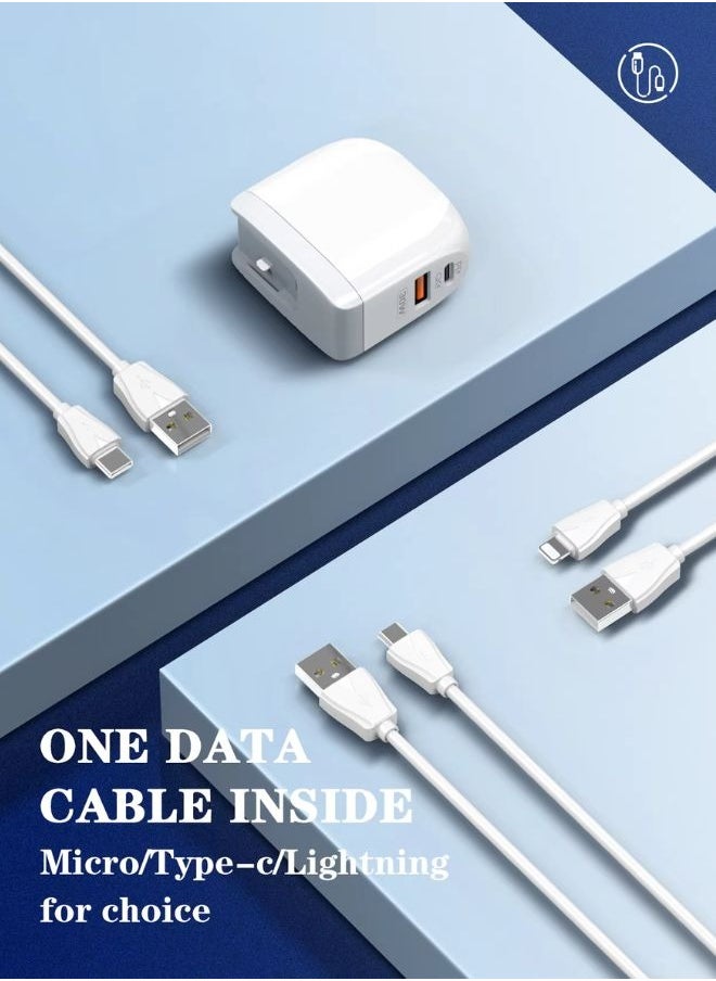 LDNIO USB C Plug 30W Compact Dual-Port USB C Charger for MacBook Pro/Air, iPad Pro, Galaxy S22+/S21, Dell XPS 13, Note 20/10+, iPhone 13/Pro, Pixel, and More  - Image 5