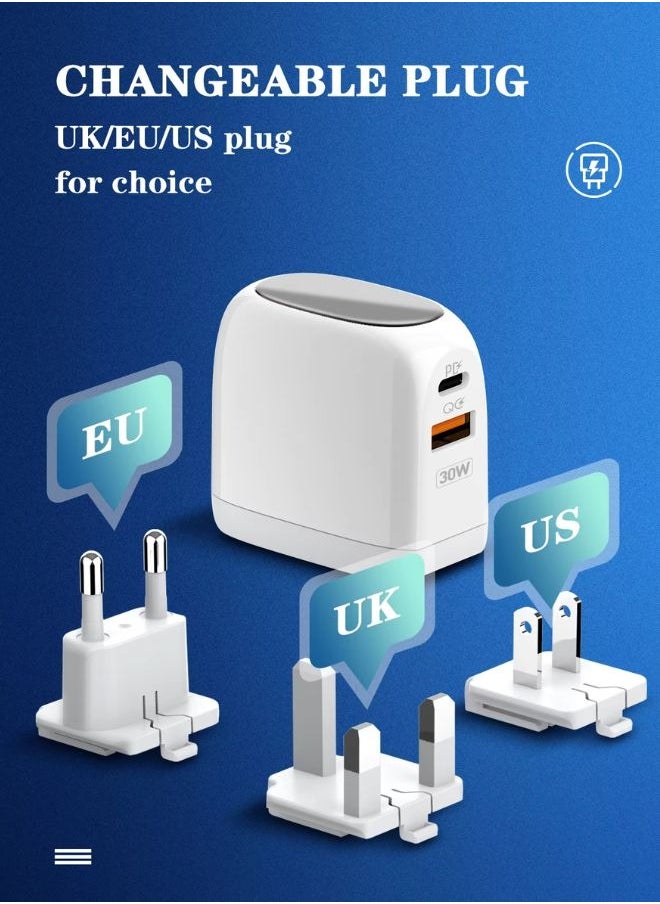 LDNIO USB C Plug 30W Compact Dual-Port USB C Charger for MacBook Pro/Air, iPad Pro, Galaxy S22+/S21, Dell XPS 13, Note 20/10+, iPhone 13/Pro, Pixel, and More  - Image 4