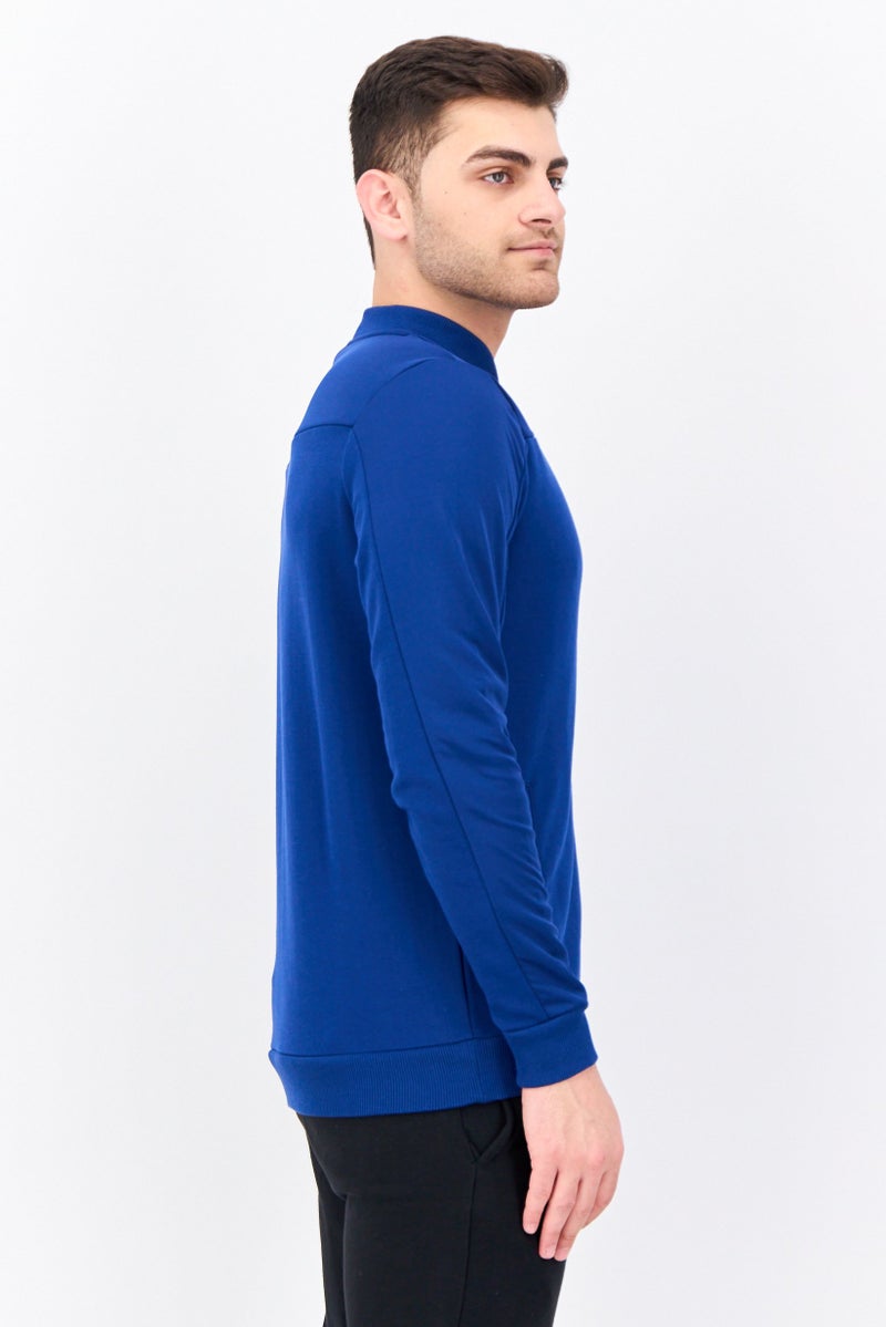 PUMA Men Slim Fit Long Sleeve Outdoor Full Zip Sweatshirt, Blue - Image 2