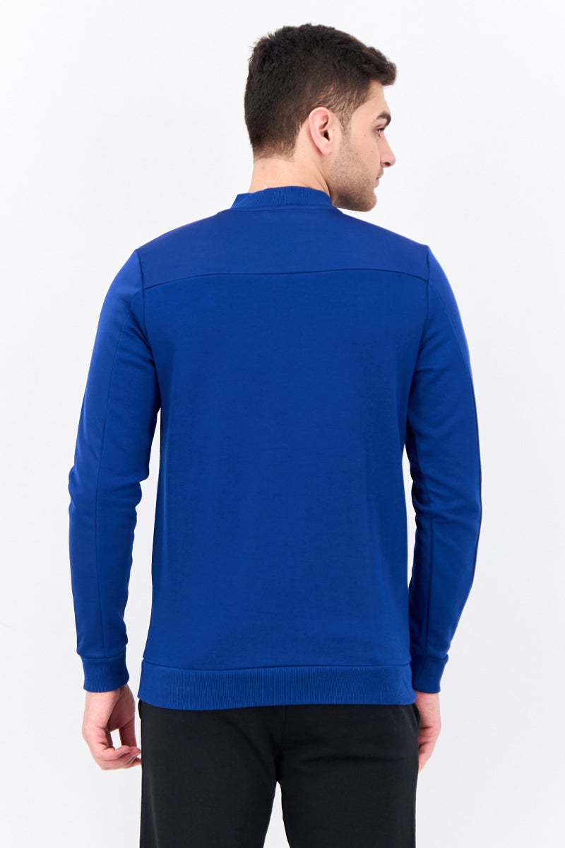PUMA Men Slim Fit Long Sleeve Outdoor Full Zip Sweatshirt, Blue - Image 3