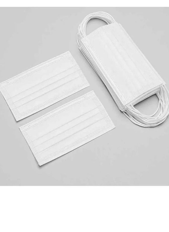 Generic 50-Piece Disposable Face Mask White  - Image 1