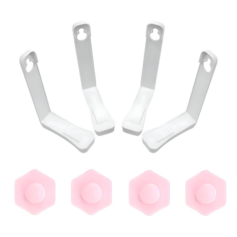 Sheet Fastener - New Way to Keep Your Bed Sheets Securely in Place Without Elastic Bands or Clips - Durable ABS Plastic, Easy to Install, No Need to Lift Mattress, Comes in 4 Piece Set Large Size 17.5 - Image 1