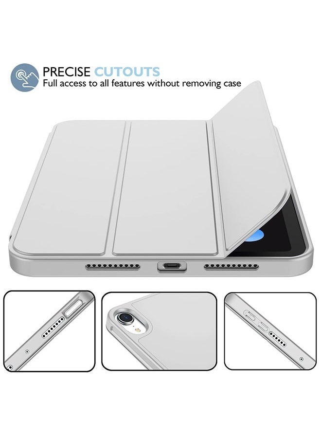 DUSALA Case For iPad Mini 6th Generation 8.3 Inch 2021 Protective Cover With Pencil Holder Smart Case With Auto Wake/Sleep (Grey) - Image 4