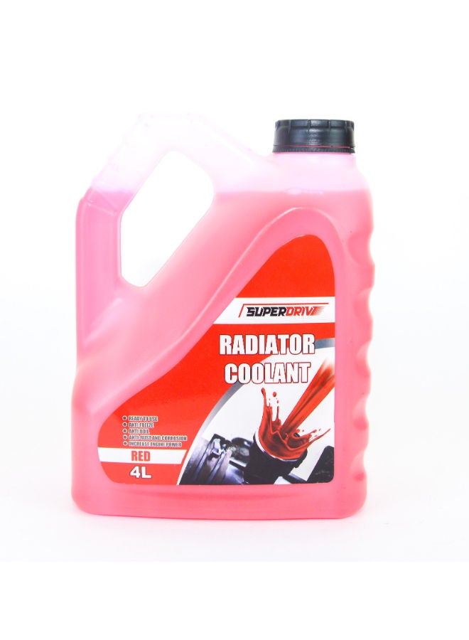 Superdrive Engine Coolant for Car Radiator Anti Freeze & Boil 4L (Red) - Image 1