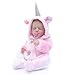 Cloveray Reborn Baby Dolls 20 Inch Real Baby Dolls That Look Real Full Body Vinyl Girl Doll in Fantasy Horn Outfit with Accessories Gift for Girls Ages 3 Pretend Play Collectors - Image 4