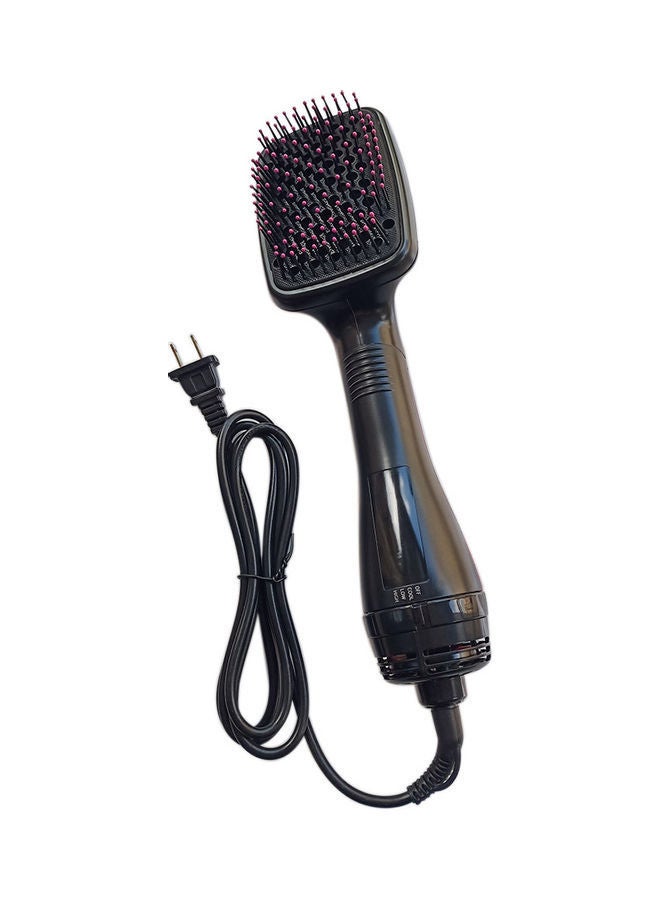 NIBEMINENT 2-in-1 Hair Dryer Wet and Dry Dual-Use Comb Black/Pink - Image 1