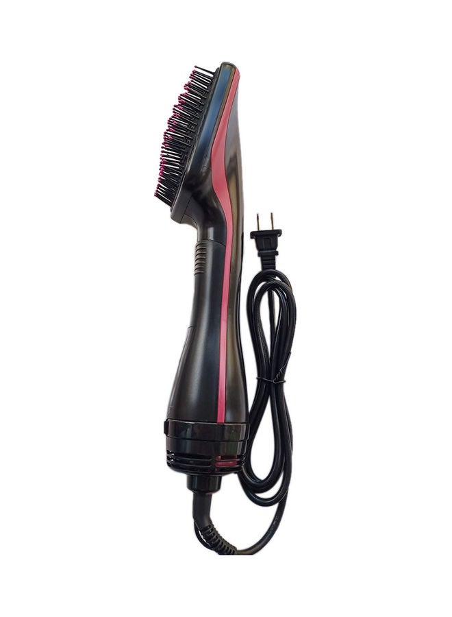 NIBEMINENT 2-in-1 Hair Dryer Wet and Dry Dual-Use Comb Black/Pink - Image 2