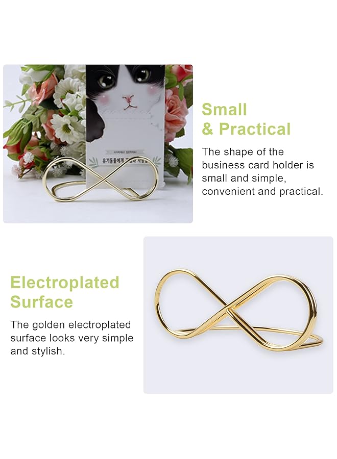 erorex Pictures Stand Clips 10Pcs Metal Table Card Holders Unique Gold Place Cards Clip Sturdy Photo Picture Cards Display Stand For Party Wedding Meeting Gold - Image 4