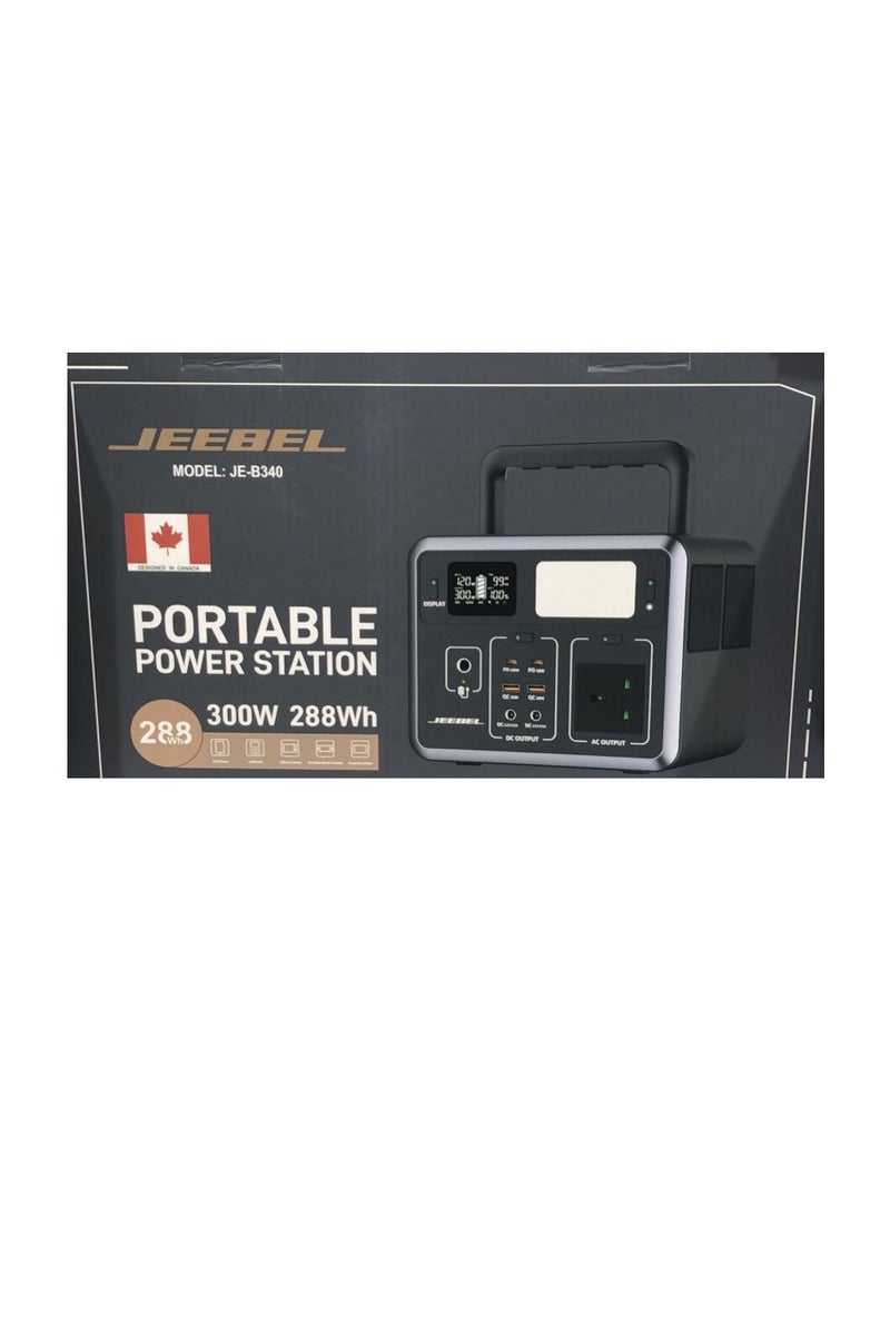 جيبيل محطة طاقة محمولة Jeebel بقدرة 300 واط – مدمجة وموثوقة لشحن أجهزة متعددة