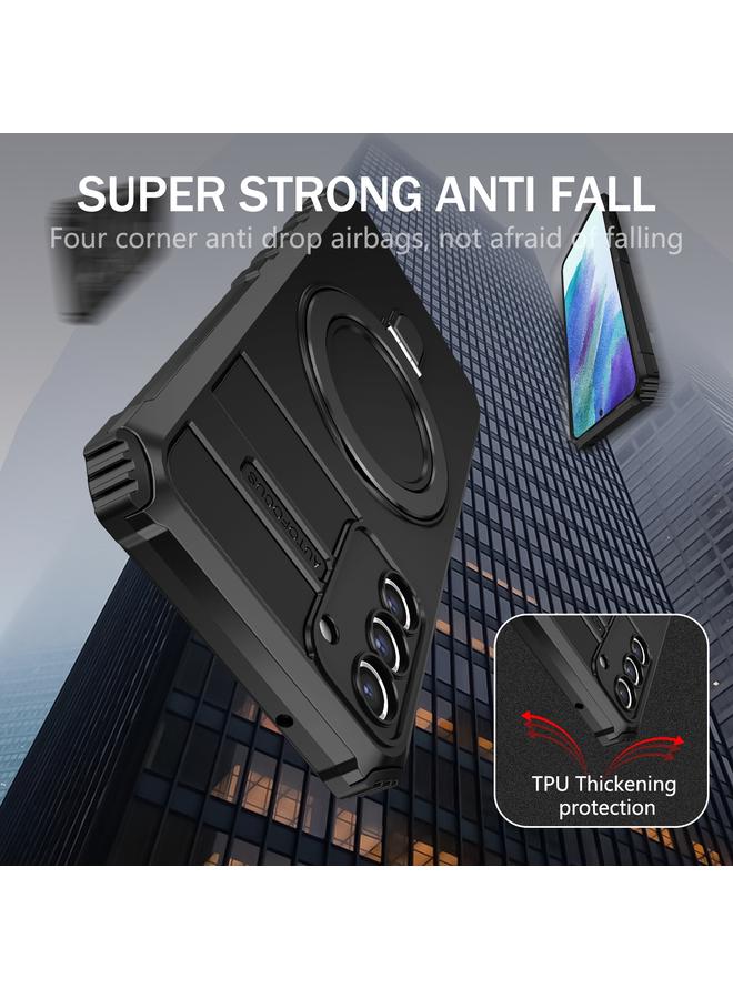 S-TOP Case For Samsung Galaxy S21 FE 5G MagSafe Magnetic Holder Phone Case - Image 4