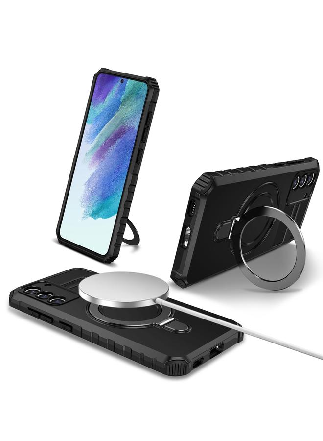 S-TOP Case For Samsung Galaxy S21 FE 5G MagSafe Magnetic Holder Phone Case - Image 1
