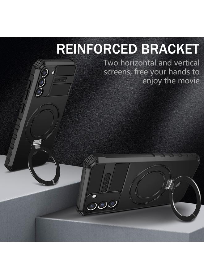 S-TOP Case For Samsung Galaxy S21 FE 5G MagSafe Magnetic Holder Phone Case - Image 3