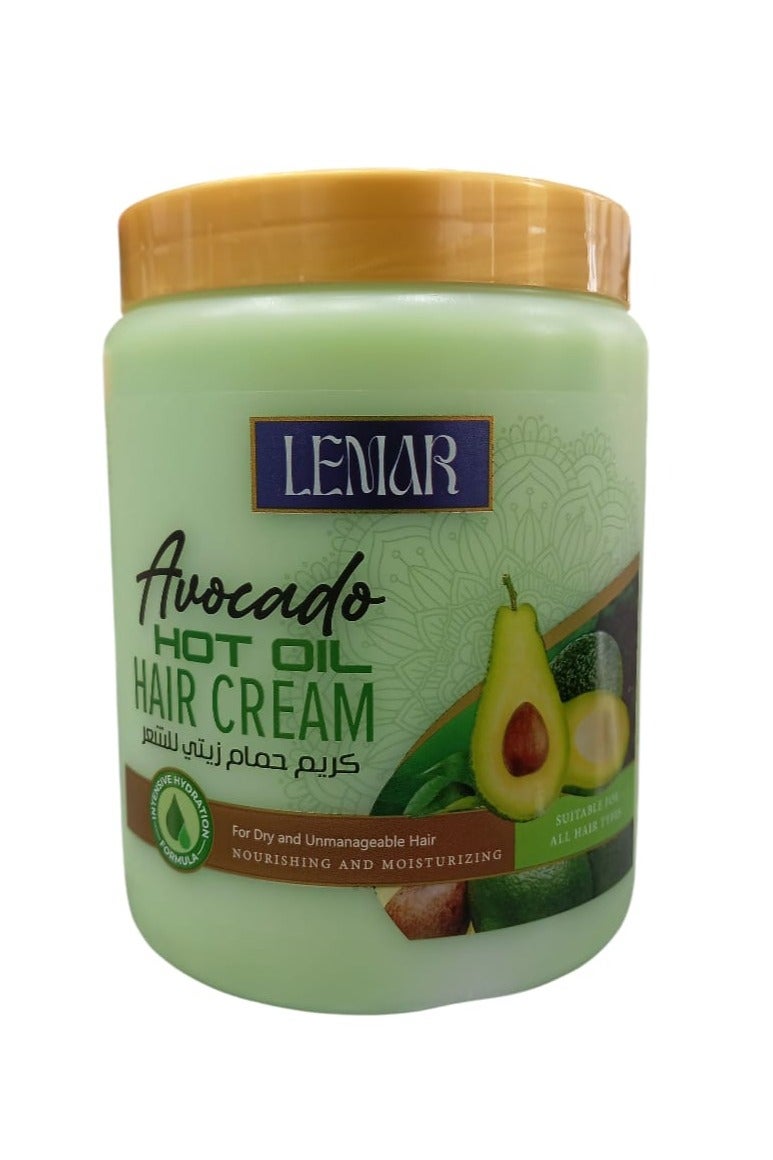 Avocado Oil Dath Cream  Nourishing and Moisturizing for Dry Hair  1000 ml