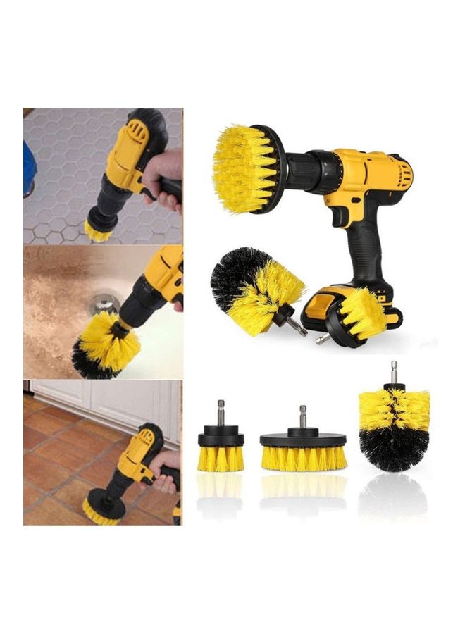 Loquat 3 Piece Tile Grout Power Scrubber Yellow - Image 3