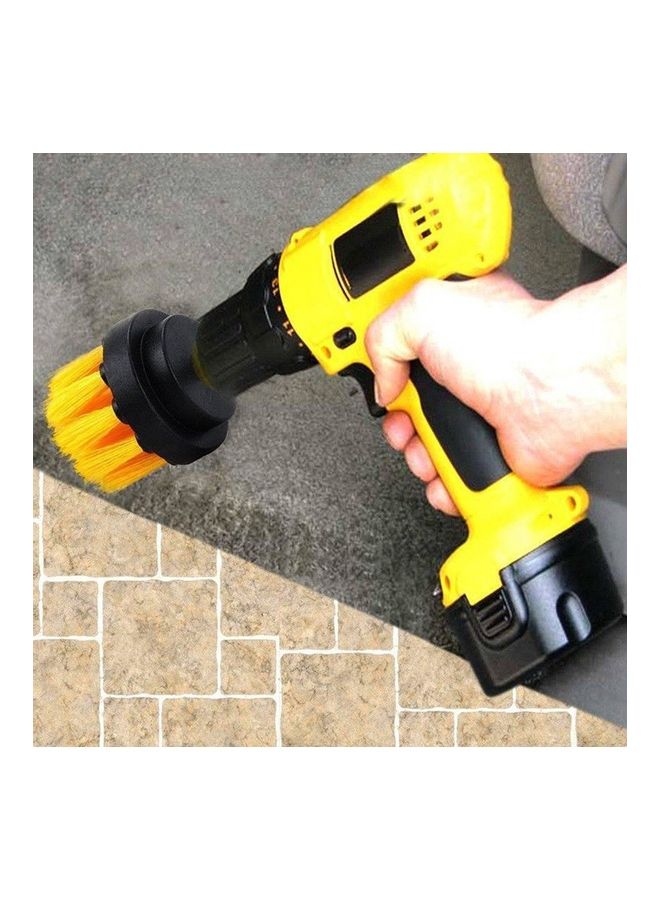Loquat 3 Piece Tile Grout Power Scrubber Yellow - Image 2
