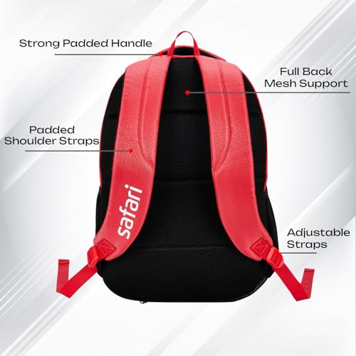 Safari Duplex 32L School bag for Boys and Girls, Office use/travel bag for men & women, Casual 2 Compartment Printed Large Backpack Bags with Armor Base, Organizer, File holder, Rain Cover - Image 5