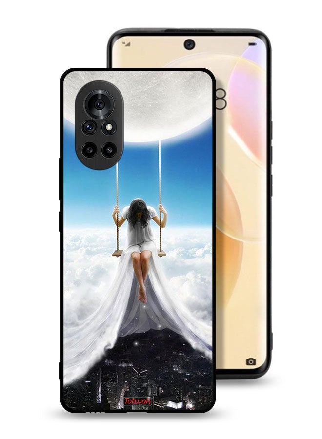 Tolwak Huawei nova 8 5G Protective Case Cover Moon Clouds Town Art - Image 1