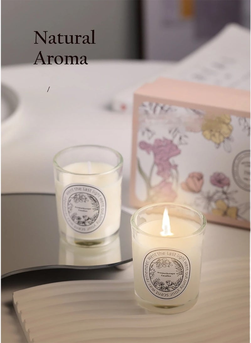 ZEPONOVA 3 Pack Scented Candles, Three Different Scents Candles, Floral Scent Candles, Long lasting Strong Fragrance Scented, Gift candle, White - Image 5
