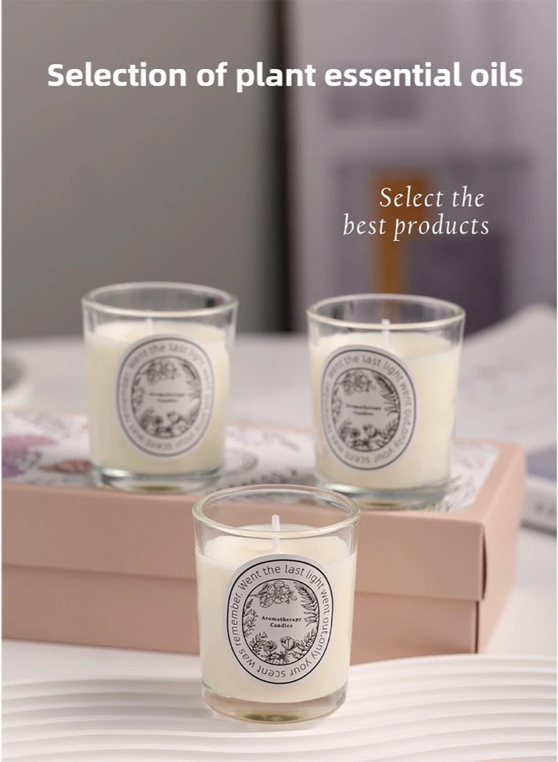 ZEPONOVA 3 Pack Scented Candles, Three Different Scents Candles, Floral Scent Candles, Long lasting Strong Fragrance Scented, Gift candle, White - Image 4