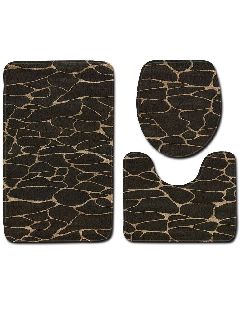 الأزرق جي دبليو طقم إكسسوار دواسات الحمام من 3 قطع - Image 1