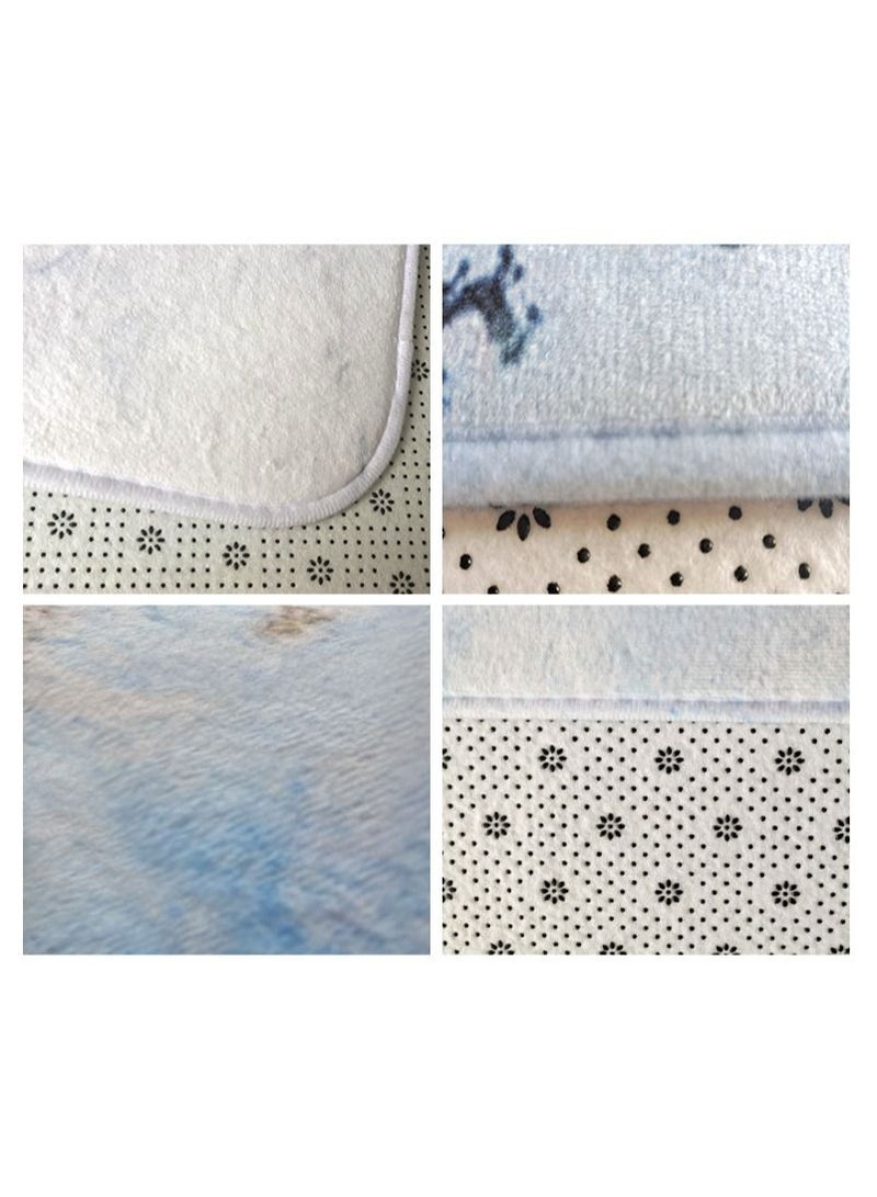 الأزرق جي دبليو طقم إكسسوار دواسات الحمام من 3 قطع - Image 4